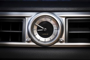 2012 Lexus GS 450h interior clock