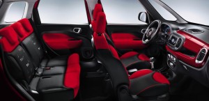 2012 Fiat 500L interior seating config
