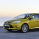 2012 Ford Focus hatchback exterior yellow front left side static