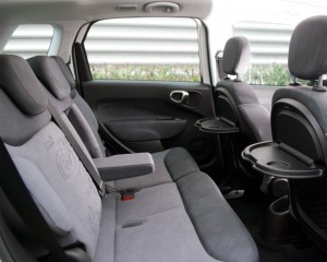 2013 Fiat 500L interior rear seats