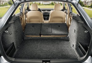 2013 Skoda Octavia interior boot rear seats folded
