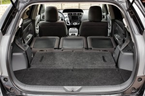 2013 Toyota Prius+ interior boot rear seats folded