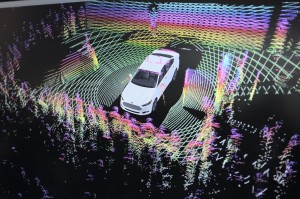 Ford stand MWC 2014 lidar demo