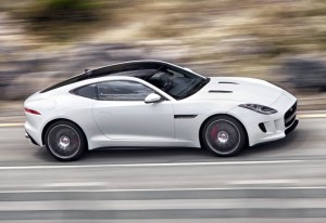 2014 Jaguar F-Type R coupe exterior right side dynamic