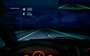 Smart Highway illuminated