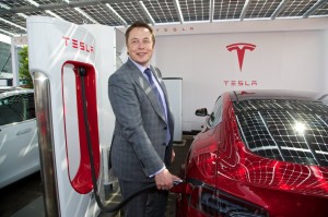 2014 Tesla Elon Musk First UK Supercharger