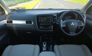 2014 Mitsubishi Outlander PHEV interior cockpit